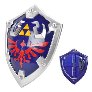 MS The Legend of Zelda: Tears of the Kingdom - Escudo Hylian de Link, Guerrero de Hyrule, de Resina y Fibra de Vidrio, Accesorio de Cosplay Azul - Product Image 1