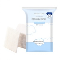 Lingettes faciales en tissu non tissé extensible, masques démaquillants perforés, serviettes humides ultra-fines spécialement conçues