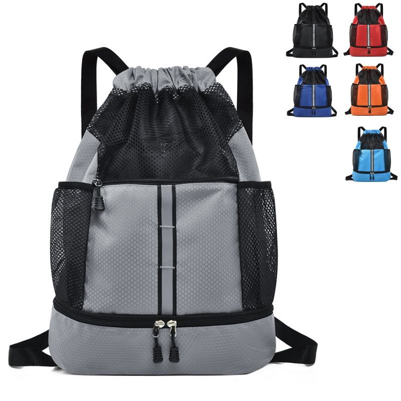 New Wholesale Drawstring Backpack Waterproof Nylon Beach Swim Gym