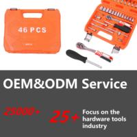 Coffret d'outils professionnel de réparation automobile multifonctionnel de 142 pièces avec clé à cliquet manuelle, tournevis et douilles, finition chromée