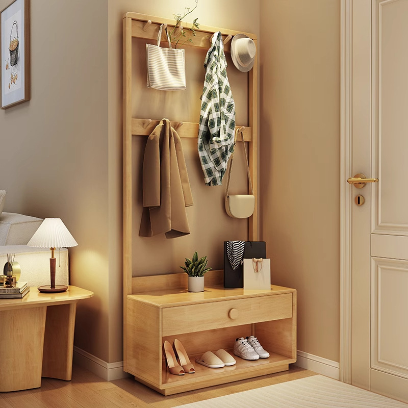 Portemanteau couleur bois naturel [Modèle standard]