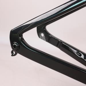 Cadre de vélo de route à disque en fibre de carbone T1000 super léger <span class=keywords><strong>vert</strong></span> transparent YS728, patte de dérailleur TT-R18 UDH, filetage T47, <span class=keywords><strong>pneu</strong></span> max. 32C - Product Image 5