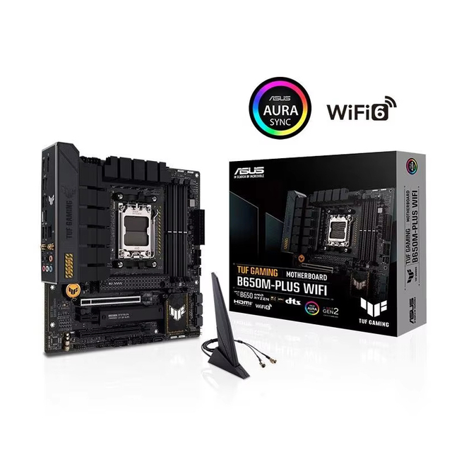 Brand New AS-US TUF GAMING B650M-PLUS WIFI Gaming Motherboard Socket AM5 4xDDR5 DIMM Support A9000/8000/7000 Series Processor