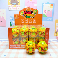 Lot de 24 jouets anti-stress rotatifs en forme de hamburger, mignons, pour fêtes et événements, en vrac