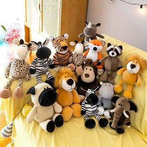 Peluche <span class=keywords><strong>de</strong></span> Animales del Bosque <span class=keywords><strong>de</strong></span> Dibujos Animados <span class=keywords><strong>de</strong></span> 10 Pulgadas: <span class=keywords><strong>Elefante</strong></span>, León, Zorro, Mapache. Muñeco Pequeño Personalizable para Cumpleaños, Alivio del Estrés, Lavable. - Product Image 1