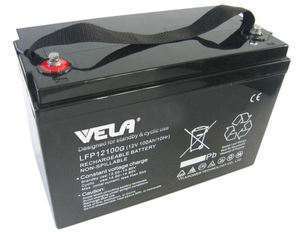 <span class=keywords><strong>Batterie</strong></span> au lithium AGM scellée sans entretien VELA LFP12100G 12V 100AH à décharge profonde avec garantie de 2 ans pour systèmes solaires - Product Image 1