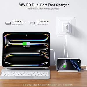 Terbaru pabrik Max 20W USB-C adaptor daya PD USB Tipe C pengisi daya dinding kubus 20W blok pengisi daya cepat untuk ponsel 16 15 14 Pro - Product Image 2