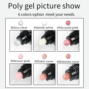 2023 nouvelle marque privée acrylique ongles Gel couleurs personnalisées tremper UV ongles <span class=keywords><strong>Extension</strong></span> Gels 60Ml Nude Rose Poly Gel Polygeling - Product Image 5
