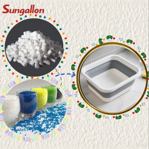 Dureté personnalisable de particules de TPE d'approvisionnement direct d'usine pour la représentation stable de moulage par injection dans les bassins se pliants - Product Image 5