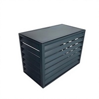 Cache-climatiseur extérieur en aluminium découpé au laser 3D de haute qualité, design dissimulant les unités de condenseur de mini-split