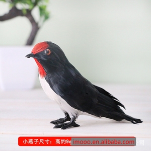 Prix usine oiseaux modèle plume artificielle oiseau artisanat Figurines Miniature artisanat jardin ornement décoration de la maison - Product Image 5