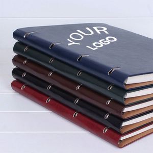 Factory Wholesale Custom <b>Blank</b> Pu Leather A5 Silk Screen Printing <b>Notebook</b> for Business Promotion - Product Image 2