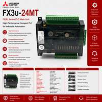 Nuevo PLC Original MITSU FX3U-24MT, Controlador Lógico Programable, Comunicación Modbus, Multivoltaje, en Stock