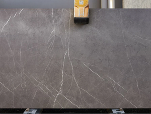 Dalle de marbre gris Pietra, design moderne, poli, imperméable, design graphique, intérieur, cuisine, villa, hôtel, appartement, bureau, bâtiment - Product Image 2