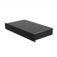 Boîtier en aluminium 1,5U 19 pouces pour montage en rack, fabrication sur mesure, châssis d'ordinateur industriel, boîtier d'amplificateur audio