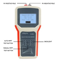 Multimètre de Panneau Solaire LCD MPPT ELEJOY El400B, Testeur de Panneau Solaire Intelligent, Testeur de Courant, Testeur de Tension, Compteur de Puissance Numérique PV