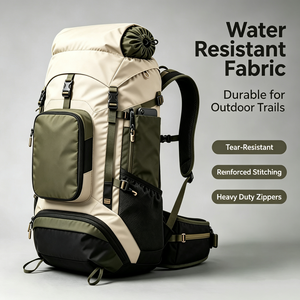 Sac à dos de randonnée anti-odeur multi-styles avec logo personnalisé, prêt pour le voyage, sac à dos d'escalade 36-56L grande capacité pour activités de plein air - Product Image 4