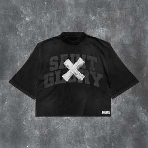 Personalizado 250 Gsm 100% algodón pesado de gran tamaño camiseta Boxy Fit serigrafía Crop Vintage camiseta para hombres - Product Image 4