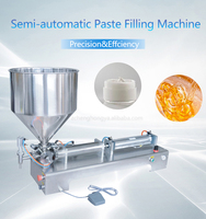 Machine de remplissage de pâte de yaourt gingembre à buse unique Machine de remplissage de sauce moutarde à trémie