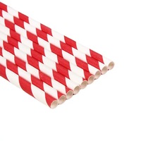 Pailles en papier personnalisées avec logo imprimé, robustes et durables, pour thé au lait perlé, boissons froides