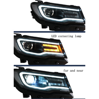 OFFRE SPÉCIALE haute qualité mise à niveau à LED DRL LED DANS LES VIRAGES projecteur phare pour Jeep Compass lampe Frontale head light 2017-2020
