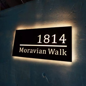 Segni di metallo per esterni personalizzati di alta qualità a <span class=keywords><strong>Led</strong></span> con lettere di luce frontale e retroilluminate con lettera di canale 3D segno di Logo 3D - Product Image 5