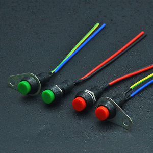 Miniature <b>Push</b> <b>Button</b> <b>Switch</b> 10A Lock Unlock For Motorcycle Modification Headlight Horn Control - Product Image 1