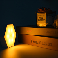 Meilleure alternative au Mr Beams : Veilleuse LED à piles avec détection de mouvement, lumière ambrée, à fixer n'importe où, idéale pour le sommeil