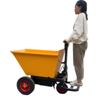 Mini-tricycle électrique à poussée manuelle pour le transport de charbon et de cendres, idéal pour les travaux d'ingénierie et l'exploitation minière