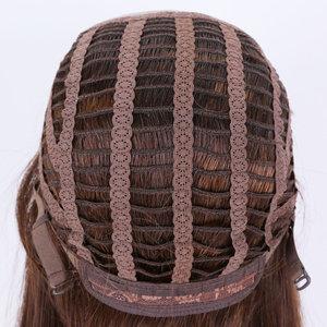 Listo para enviar, gorra de Peluca de monofilamento completo, Color marrón, estilo <span class=keywords><strong>Bob</strong></span>, extremo completo, cabello humano virgen, monofilamento, pelucas superiores - Product Image 6
