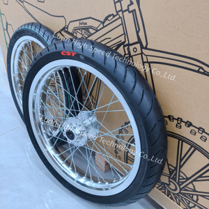 Ruote Supermoto Argento 70/90-17 17" con Cerchio e Pneumatico in Fusione per Light Bee Lbx Talaria X3 Mx5 Mx4 79bike 79gt vtb V1+ - Product Image 4