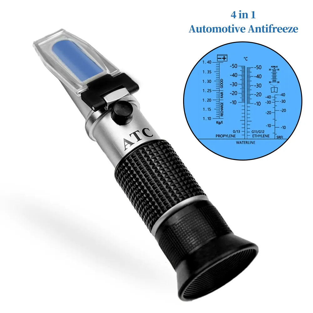 4 in 1 Antifreeze Coolant Automobile Diesel Exhaust Fluid Battery Acid Vehicle Urea Refractometer