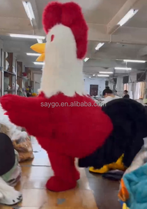Costume de cosplay, mascotte de fête, robe de coq, costumes gonflables de 2 m et 2,6 m, poulets de combat - Product Image 2
