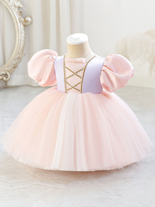 Abito da cerimonia per bambina 2026, nuovo stile, per 8 <span class=keywords><strong>mesi</strong></span> - <span class=keywords><strong>2</strong></span> anni, vestito da festa soffice e lussuoso per compleanno e matrimonio - Product Image 3