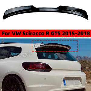 สปอยเลอร์ท้ายรถด้านหลังสีดำมันวาวปีกสำหรับ Volkswagen VW Scirocco R GTS 2015 2016 2017 2018อุปกรณ์ตกแต่งรถยนต์ - Product Image 1