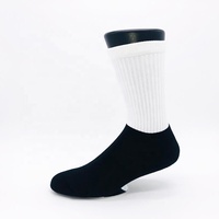 Chaussettes vierges personnalisables de qualité supérieure sans quantité minimale de commande 100% polyester blanc sublimation