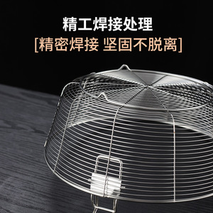 ตะกร้าทอดแบบพับได้ สเตนเลสเกรด 304 สำหรับร้านขายอาหารว่าง เช่น บะหมี่ เฟรนช์ฟรายส์ - Product Image 3