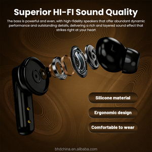หูฟังอินเอียร์หูฟัง5.4บลูทูธแบตเตอรี่800มิลลิแอมป์ชั่วโมงพร้อมหูฟังสเตอริโอ HiFi สำหรับเล่นเกม - Product Image 4