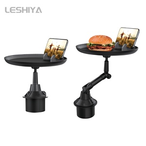 2024 nouvelle Table de plateau de voiture avec 360 bras pivotant rotatif extensible ABS Base plateau de nourriture organisateur réglable confortable manger des voitures - Product Image 1