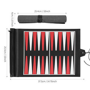 Spot Acrylic Ludo Board Western Style Black and White Double Color Unisex <b>Roll</b> Storage - Product Image 5