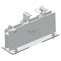 Kit de fixation complet pour rail solaire ARTSIGN AL6005-T5, profilé PV en aluminium sur mesure pour montage PV sur toit métallique trapézoïdal
