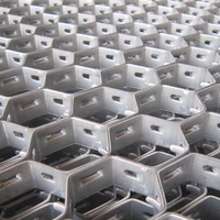 Feuille de coquille de tortue de grille d'acier hexagonale d'approvisionnement