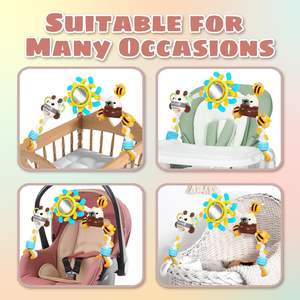 Mainan seluler tempat tidur bayi, mainan sensorik bayi, bel samping tempat tidur, mainan gantung untuk anak-anak - Product Image 3