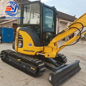 Used Original Japan Komatsu PC35MR Mini Excavator 3.5 Ton <b>Small</b> Digger - Product Image 3