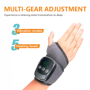 ONEYAYA LED terapi tanpa kabel pemijat tangan kompres panas bungkus getaran untuk pergelangan tangan siku pinggul sabuk pijat panas - Product Image 2