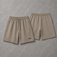 Shorts décontractés pour hommes de qualité supérieure, en coton molletonné, avec cordon de serrage, style streetwear, marque de vêtements à étiquette privée