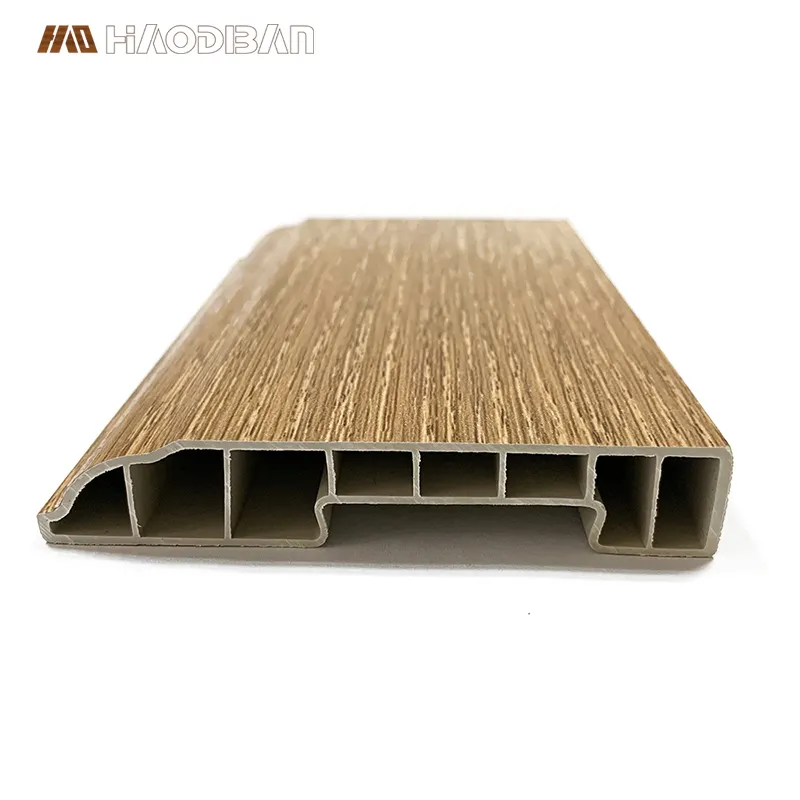 Accessoires ignifuges de plancher moulant le PVC de SPC de profil bordant 80mm pour le mur