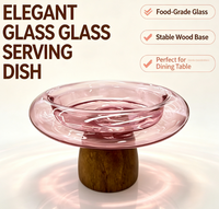 Bol à salade en verre coloré transparent résistant à la chaleur, écologique, polyvalent, grande capacité, vaisselle pour la maison et la cuisine