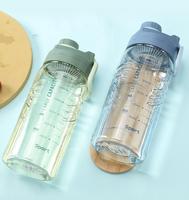 Bouteille d'eau de sport en plastique 1500 ml Pichet de gymnastique et de musculation pour voyage Fitness-Boissons pratiques