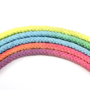 Good Quality Vintage Faded Round Rope Tie Dye Rainbow Cotton Shoelaces Sublimation Hoodies <b>Cord</b> - Product Image 6